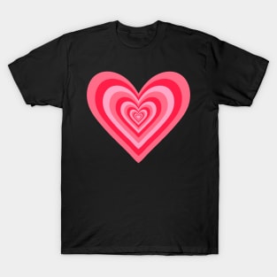 Cherry Red Expanding Hearts T-Shirt